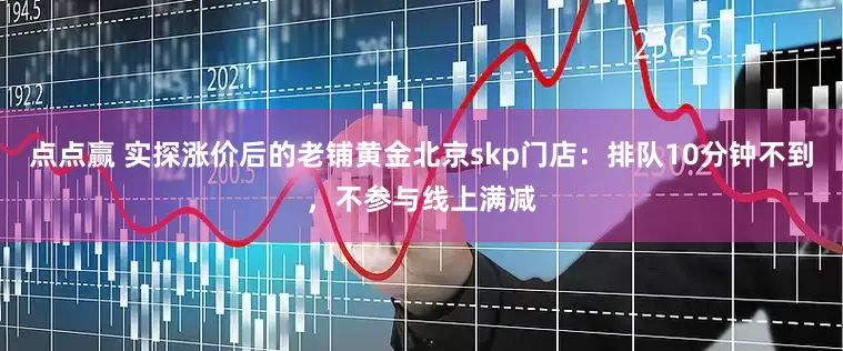 点点赢 实探涨价后的老铺黄金北京skp门店：排队10分钟不到，不参与线上满减